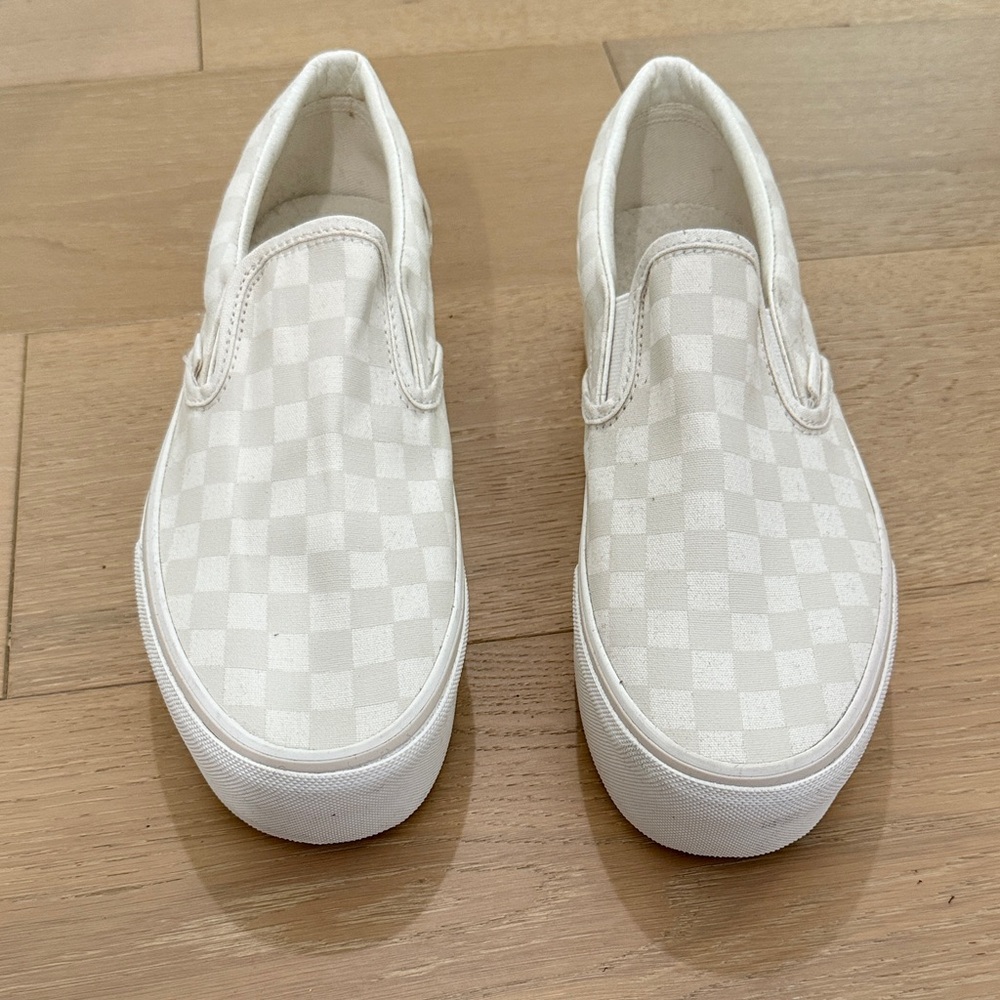Women's White Slip-On Shoes